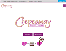Tablet Screenshot of crepeaway.com